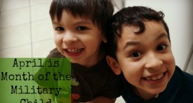 april month of the military child