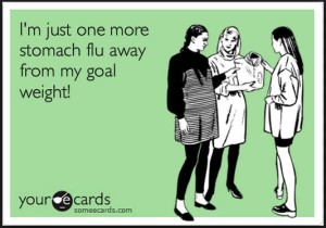 stomach flu card