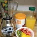 Tropical Protein Smoothie with Chia Seeds