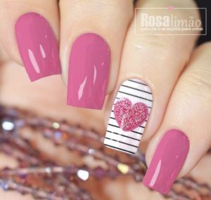 mauve, pink, hearts and stripes