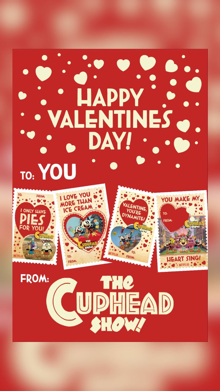 The Cuphead Show Valentines on Pinterest on candypo.com lifestyle entertainment